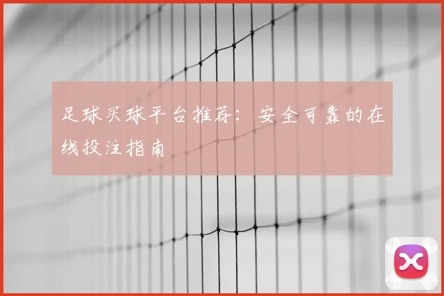 足球买球平台推荐：安全可靠的在线投注指南